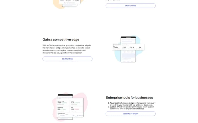 airdna landing page screenshot
