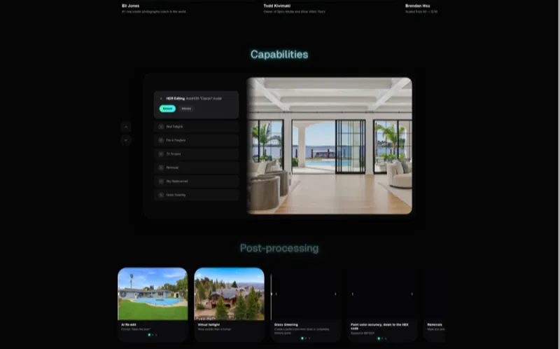 autohdr landing page screenshot