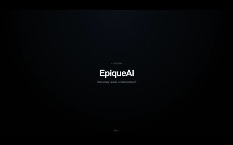 Epique AI screenshot