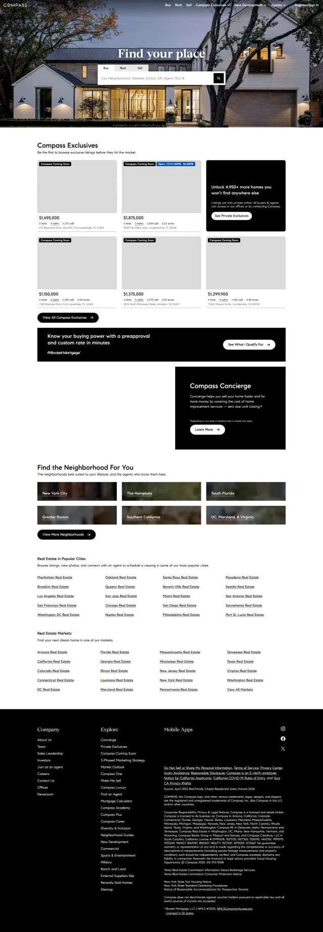 Compass agent website