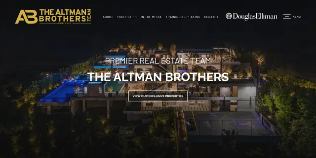 The Altman Brothers luxury team website
