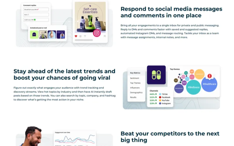 hootsuite landing page screenshot