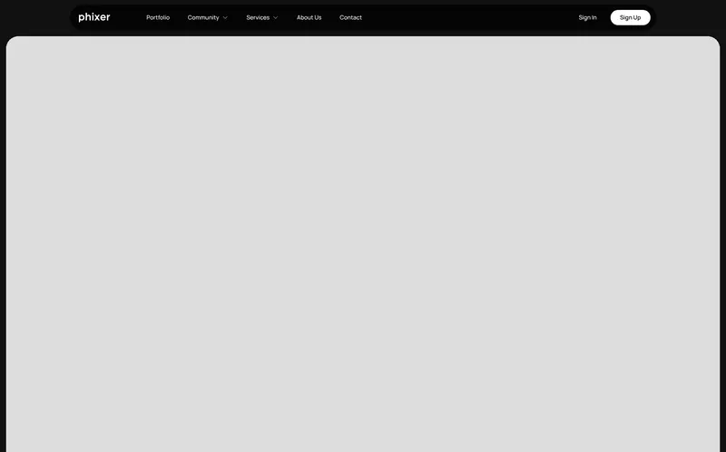 phixer landing page screenshot