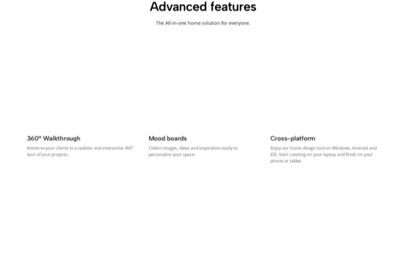 Planner 5D landing page screenshot