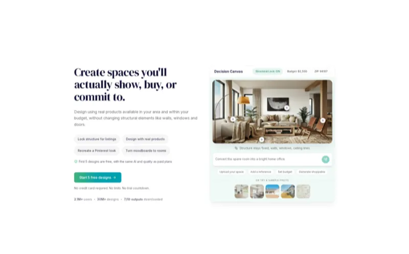REimagineHome AI virtual staging software screenshot