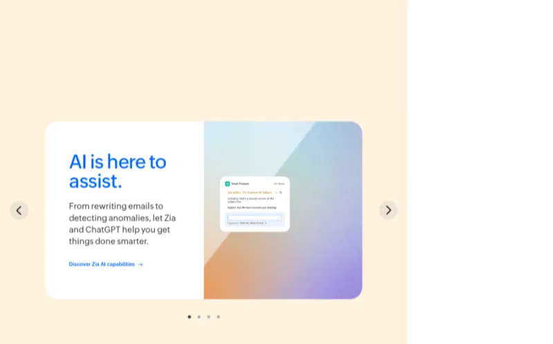 Zoho CRM screenshot